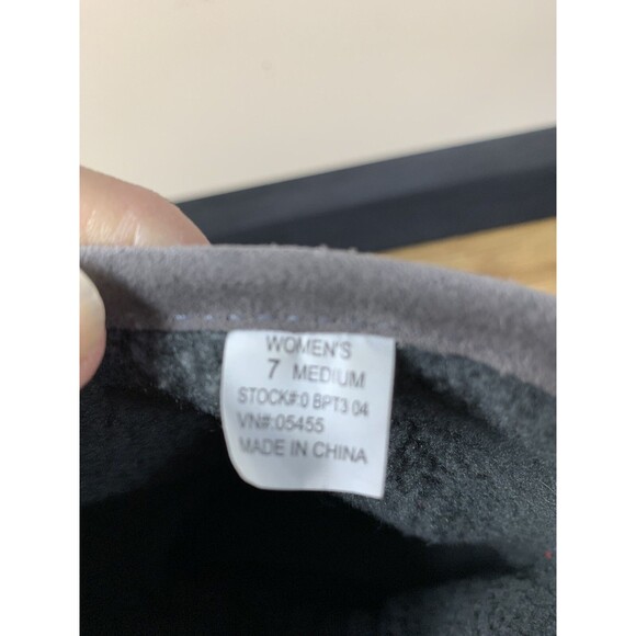 LL Bean Boots Womens Sz 7 Gray Snow Fleece Side Zip Gray Suede - Picture 11 of 11